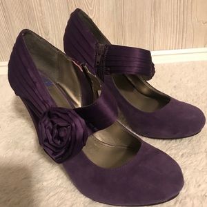 Fergalicious purple heels